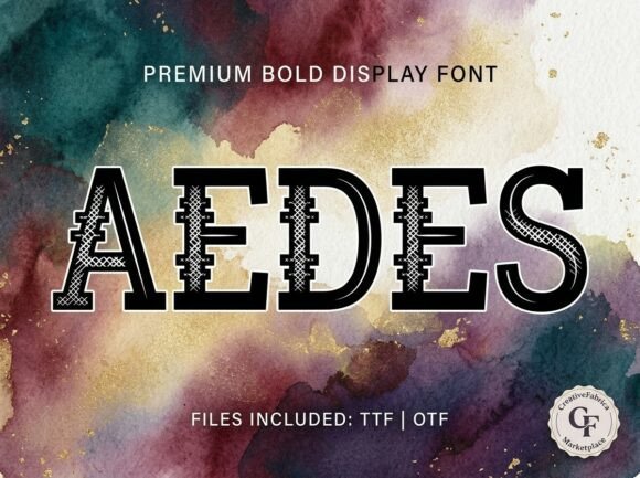 Aedes: The Decorative Display Font for Creative Projects