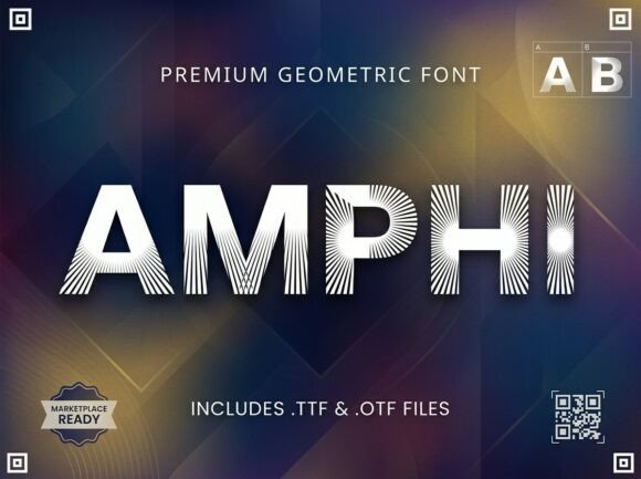 Amphi: A Decorative Display Font for Bold Creators