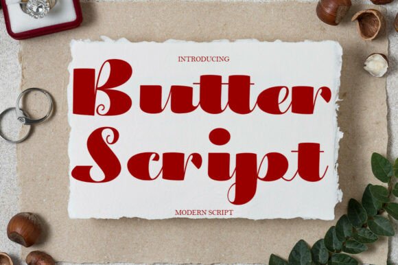Butter Script: A Modern Calligraphy Font for Elegant Designs
