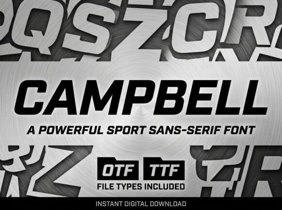 Campbell: A Bold Display Typeface for Impactful Design
