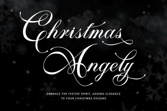 Christmas Angely: Elegant Formal Calligraphy Font
