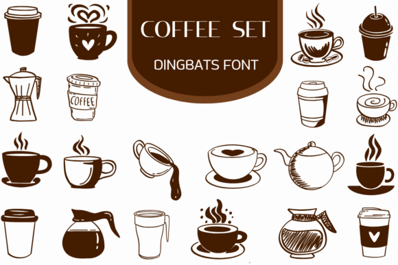 Coffee Set Font: Creative Typography for Modern Design