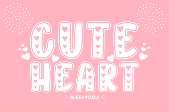 Cute Heart: A Charming Font for Whimsical Designs