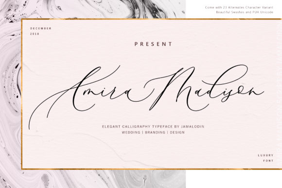 Discover Amira Madison: A Modern Script Font for Elegant Designs