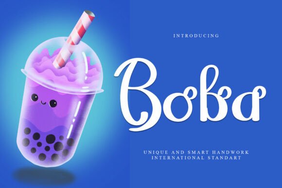 Discover the Elegance of Boba: A Font for Every Creative Vision