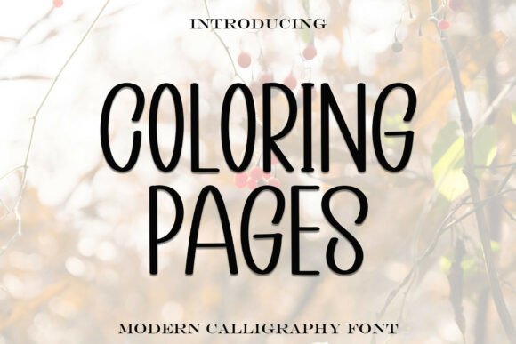 Discover the Joyful Elegance of the Coloring Pages Font