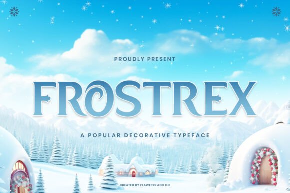 Frostrex: A Magical Display Font for Fairy Tale Projects
