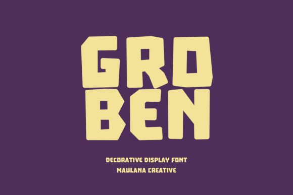 Groben: A Modern Display Font for Bold Branding