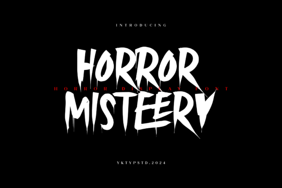 Horror Misteery: Unveiling the Chilling Allure of This Typeface