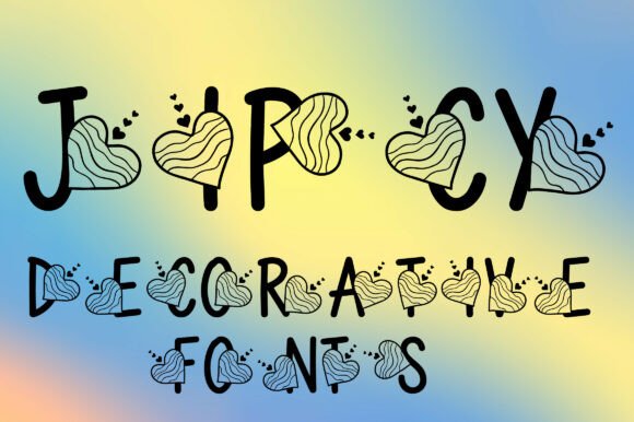 Jipcy Decorative Sweet Heart & Love Fonts