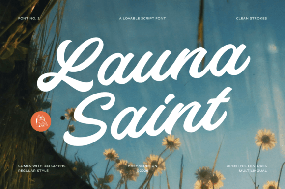 Launa Saint: A Charming Script Font for Modern Designs