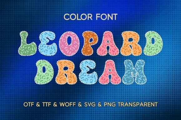 Leopard Dream: A Playful Pastel Font for Creative Projects