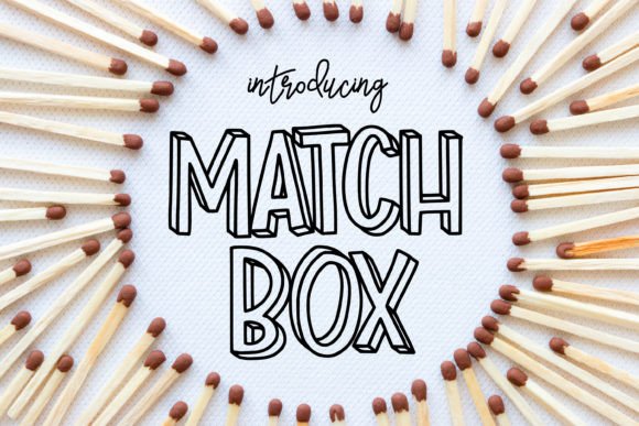 Match Box: A Bold 3D Font for Impactful Designs