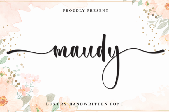 Maudy: A Luxury Handwritten Font for Elegant Design