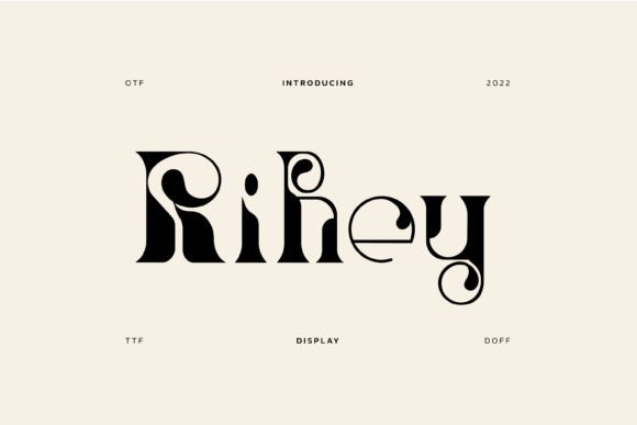 Rihey: An Incredibly Stylish and Unique Display Font