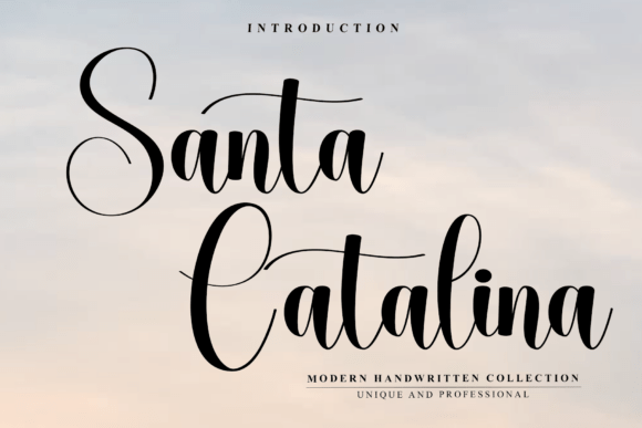 Santa Catalina: A Handwritten Font of Modern Elegance