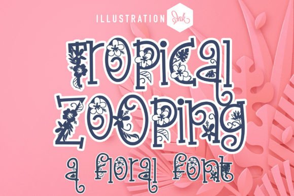 Tropical Zooping: A Lively Font for Vibrant Designs